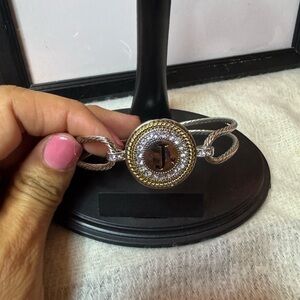 Elegant Gold and Silver Bracelet